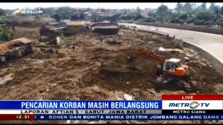 Alat Berat Dikerahkan untuk Cari Korban Hilang Banjir Garut