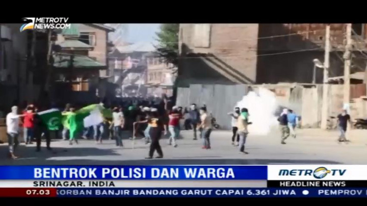Lebih dari 80 Orang Tewas dalam Bentrokan di Kashmir