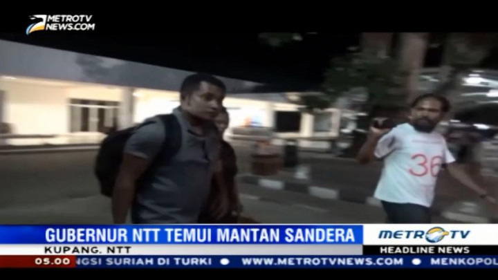 Tiga WNI yang Bebas dari Abu Sayyaf Tiba di Kupang