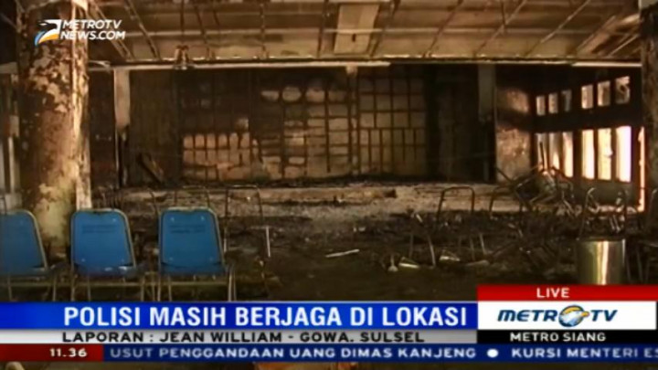 Polisi Masih Berjaga di Gedung DPRD Gowa