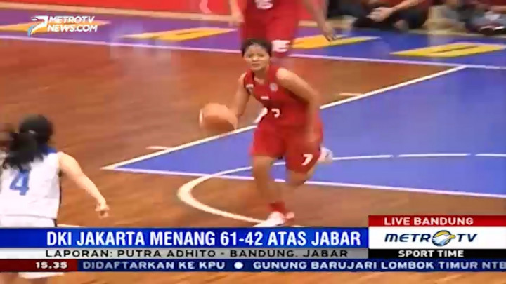 Kandaskan Jabar, Tim Basket Putri DKI Melaju ke Final