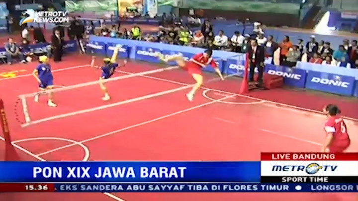 Jabar Berhasil Rebut Emas di Cabor Sepak Takraw Putri