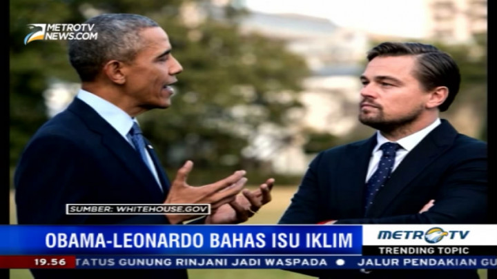 Obama-Leonardo Membahas Perubahan Iklim