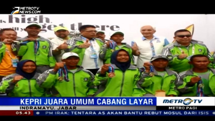 Kepulauan Riau Juara Umum Cabor Layar