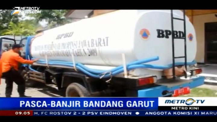BPBD Indramayu Kirim Bantuan Air Bersih untuk Korban Banjir Garut