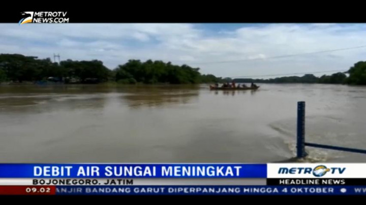 Debit Sungai Bengawan Solo di Bojonegoro Meningkat