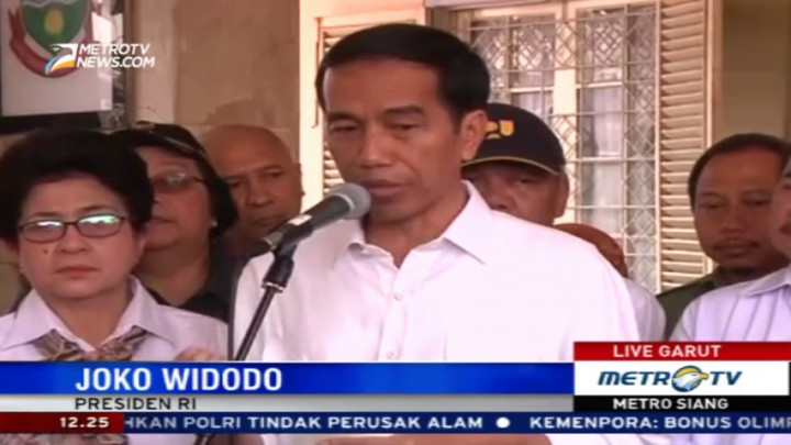 Jokowi akan Bangun Rusun untuk Korban Banjir Bandang Garut