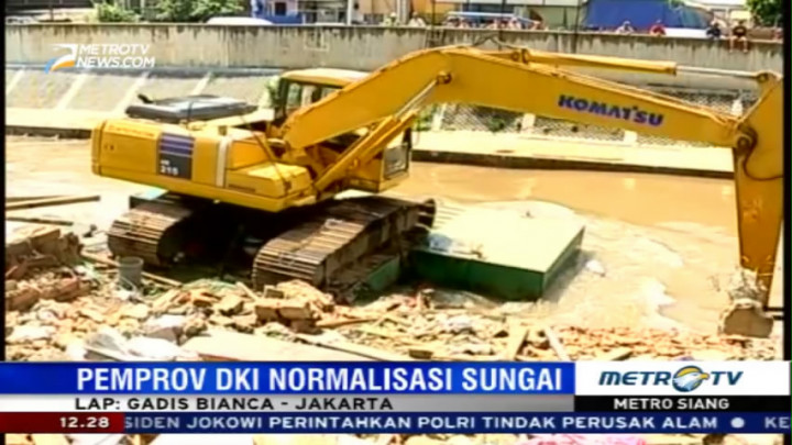Pemprov DKI Gerak Cepat Normalisasi Sungai Ciliwung