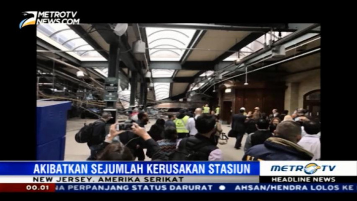 Satu Orang Tewas dalam Kecelakaan Kereta Api di New Jersey