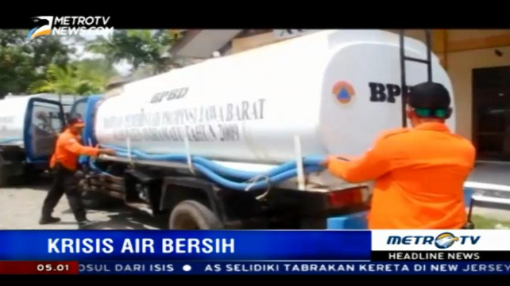 BPBD Indramayu Kirimkan Bantuan Air Bersih untuk Korban Banjir Garut