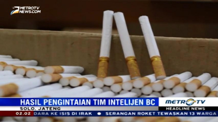 Bea Cukai Solo Gerebek Pabrik Rokok Ilegal