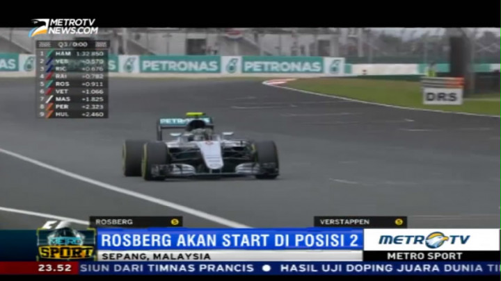 Hamilton Raih Pole Position, Berikut Susunan Start F1 GP Malaysia