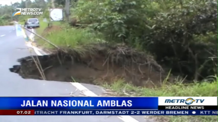 Jalan Nasional di Pakpak Bharat Amblas