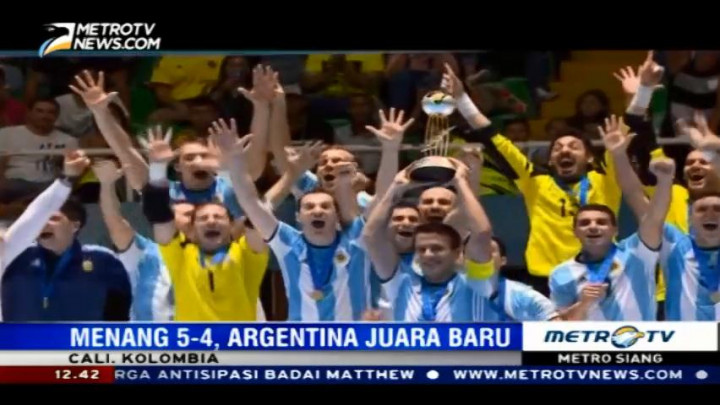 Argentina Juara Baru Piala Dunia Futsal 2016