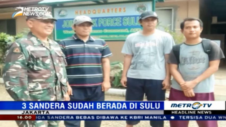 Tiga WNI Sandera Abu Sayyaf yang Dibebaskan Berada di Sulu