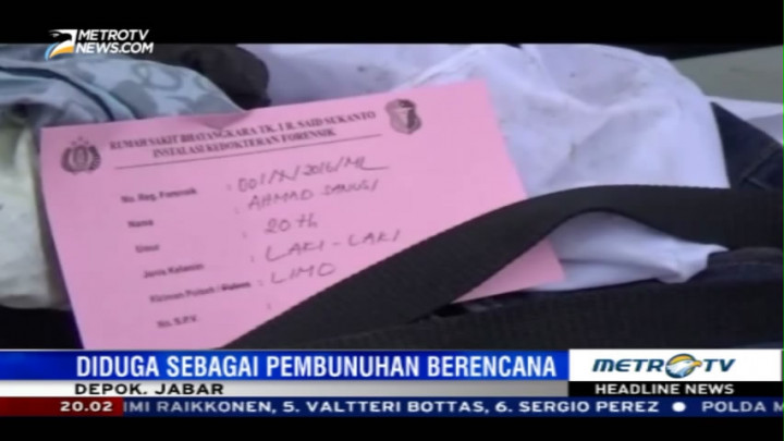 Polisi Pastikan Dua Mayat di Depok Korban Pembunuhan Berencana