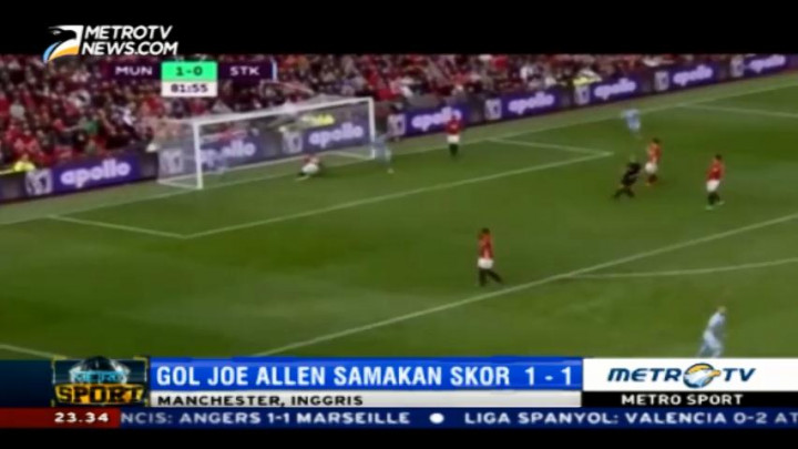 Stoke City Tahan Imbang MU di Old Trafford