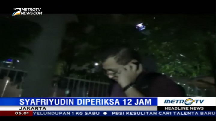 KPK Kembali Periksa Syafriyudin Soal Kasus Suap Proyek Jalan