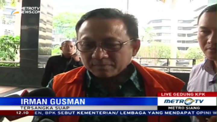 Irman Gusman Bantah Mengenal Direktur CV Semesta Berjaya