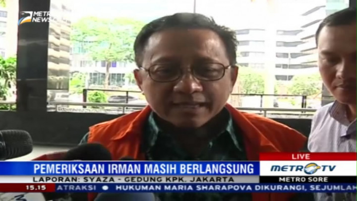 Irman Gusman Masih Jalani Pemeriksaan di KPK