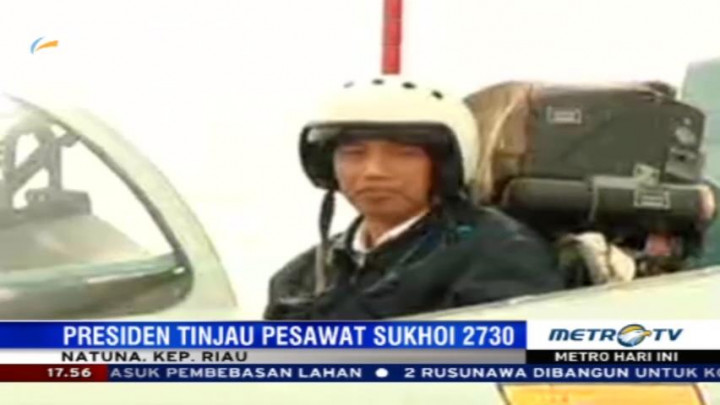 Jokowi Saksikan Latihan Tempur Angkasa Yudha di Natuna