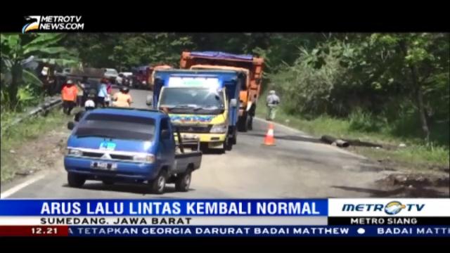 Arus Lalin di Jalan Penghubung Bandung-Cirebon Kembali Normal