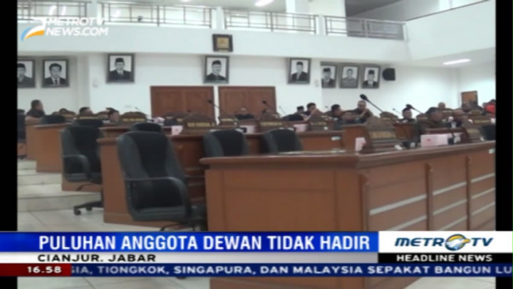 Rapat Paripurna DPRD Cianjur Sepi