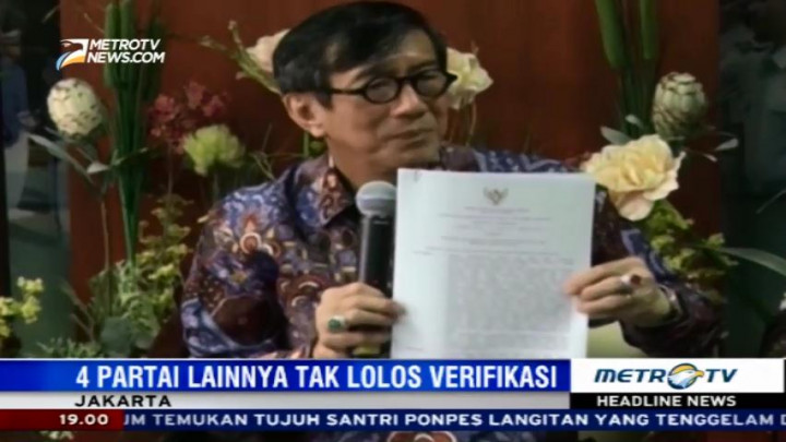 Partai Idaman Tidak Lolos Verifikasi Kemenkumham