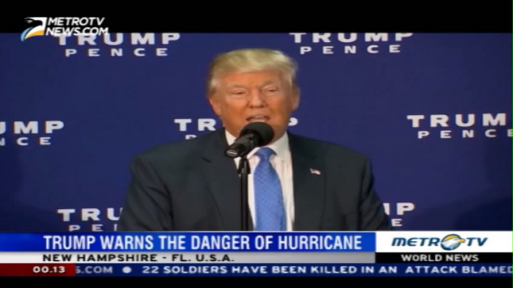 Trump Warns The Danger of Hurricane