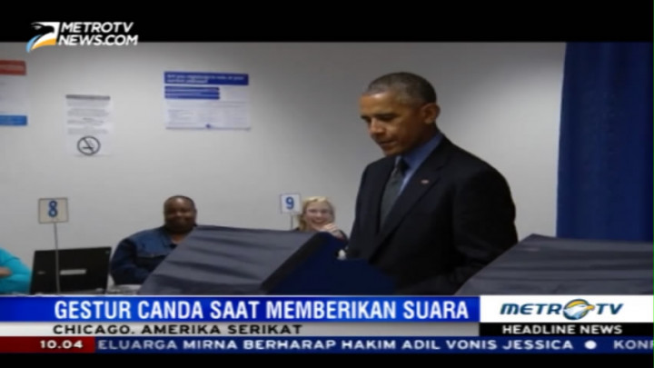 Obama Melakukan Voting Awal untuk Pilpres AS