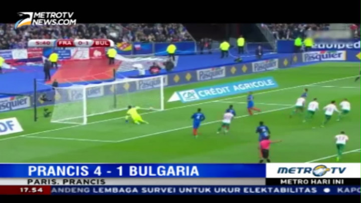 Prancis Hantam Bulgaria  4-1