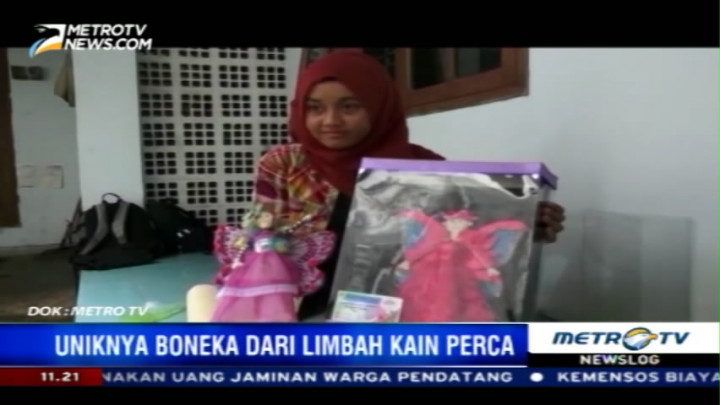 Uniknya Boneka Karnaval dari Limbah Kain Perca