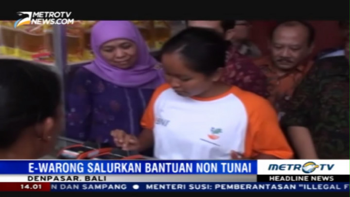 Mensos Resmikan e-Warong di Bali