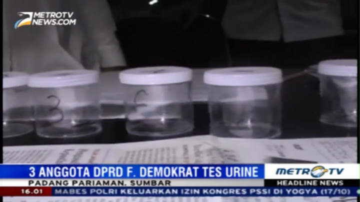 Gara-gara Video Nyabu, Tiga Anggota DPRD Fraksi Demokrat Jalani Tes Urine