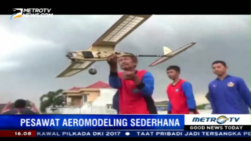 Wow, Pesawat Aeromodeling Ini Dibuat dari Bahan Sederhana