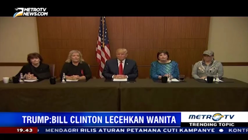 Donald Trump:  Bill Clinton Lecehkan Wanita
