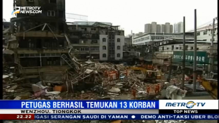 Empat Apartemen di Tiongkok Runtuh, Delapan Tewas