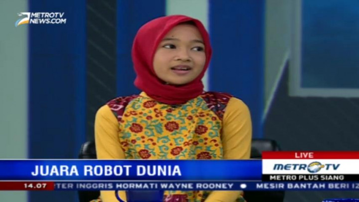 Siswi Madrasah ini Raih Juara Kontes Robot Dunia