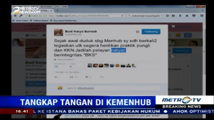 OTT di Kemenhub, Ini Cuitan Budi Karya Sumadi