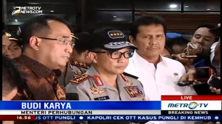 Menhub: OTT di Kemenhub Tindak Lanjut dari Laporan Kami