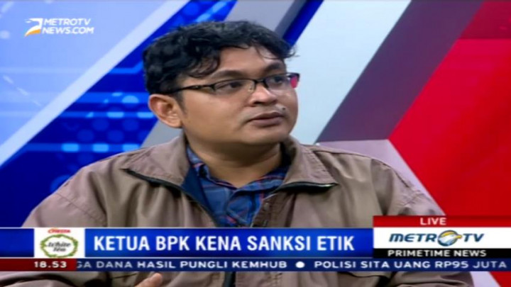 Ketua BPK Diberi Sanksi Etik, ICW Tidak Puas