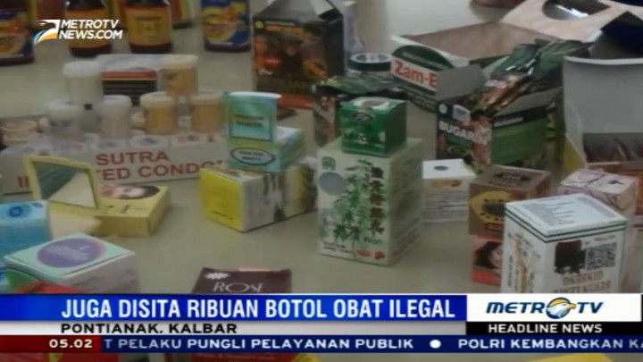 Kosmetik dan Obat Tradisional Ilegal Ditemukan di Pontianak dan Jambi