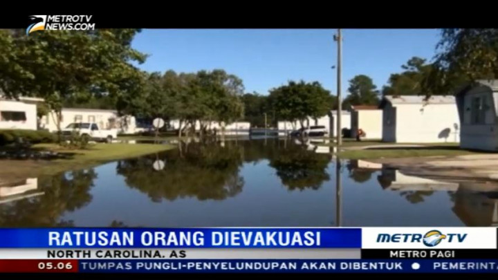 Banjir Akibat Badai Matthew, Ratusan Orang Dievakuasi dari North Carolina