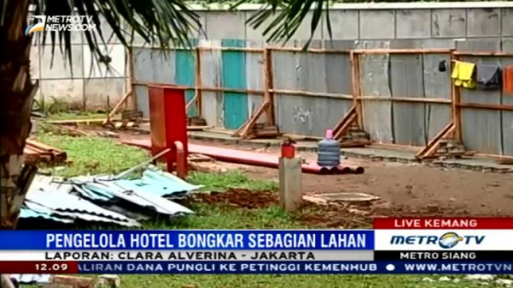 Antisipasi Luapan Kali Krukut, Pengelola Hotel Pop Bangun Tembok Pembatas
