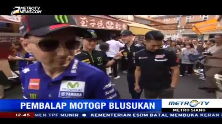 Jelang MotoGP Jepang, Para Pembalap Blusukan ke Pasar Ikan Tsukiji