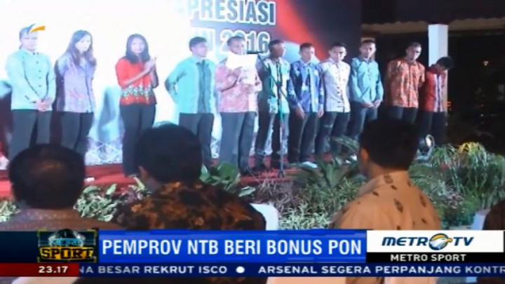 NTB Beri Bonus Atlet Peraih Medali PON 2016