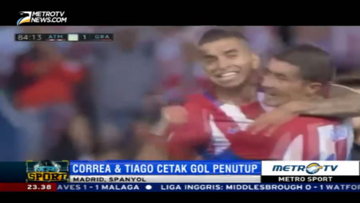 Carrasco Hat-trick, Atletico Madrid Permalukan Granada 7-1