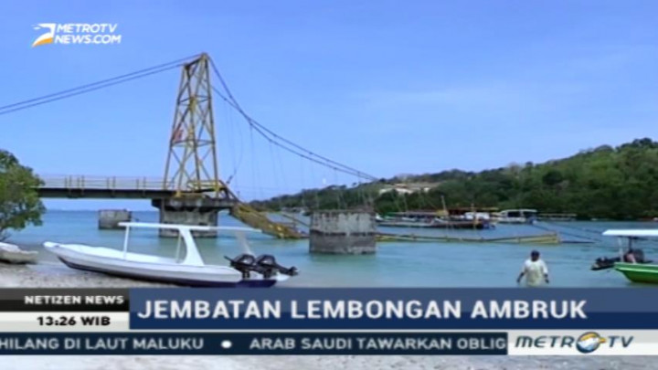 Jembatan Kuning Roboh Diduga Karena Kelebihan Beban