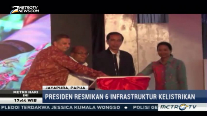 Presiden Resmikan Enam Infrastruktur Kelistrikan di  Papua & Papua Barat
