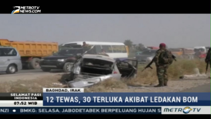 Serangan Bom di Baghdad, 12 Orang Tewas